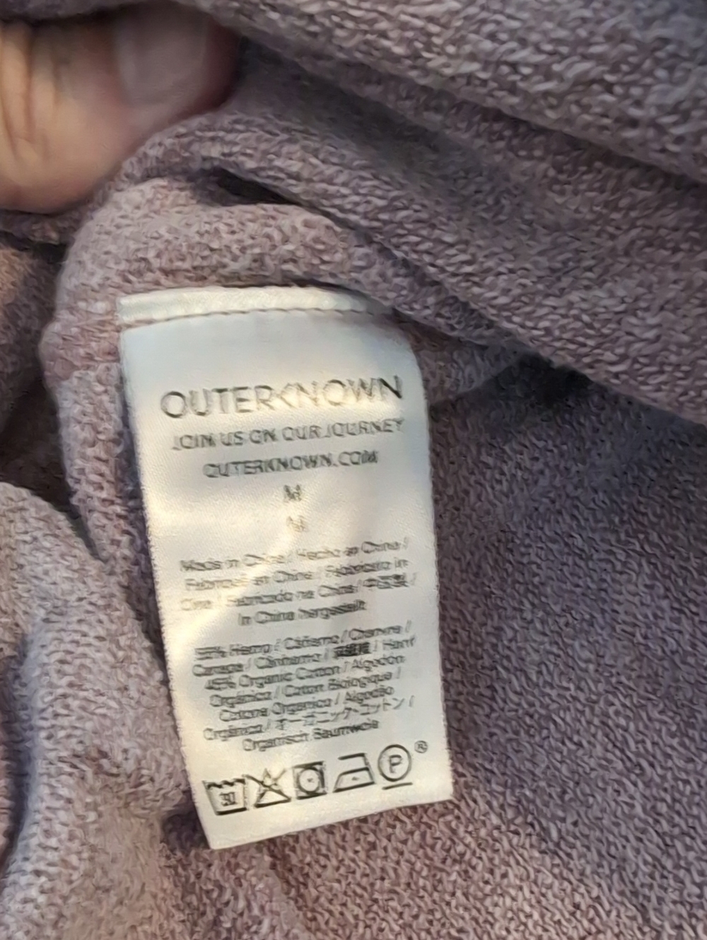 Outerknown Sur Hoodier in Dusty Pink - Picture 7 of 7